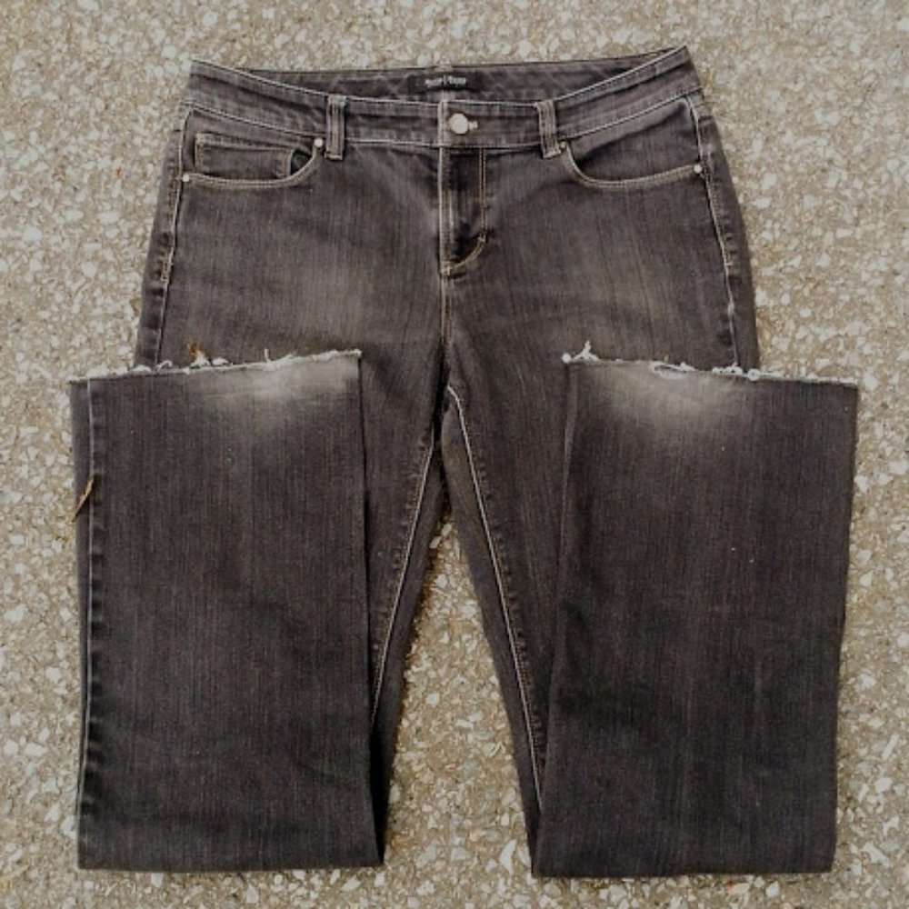 WHBM Blanc black denim jeans sz 10R